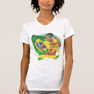 Camiseta Ventilador de la bandera de Brasil