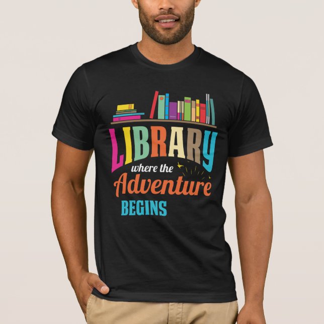Camiseta Ventilador de la biblioteca: amante del libro lect (Anverso)