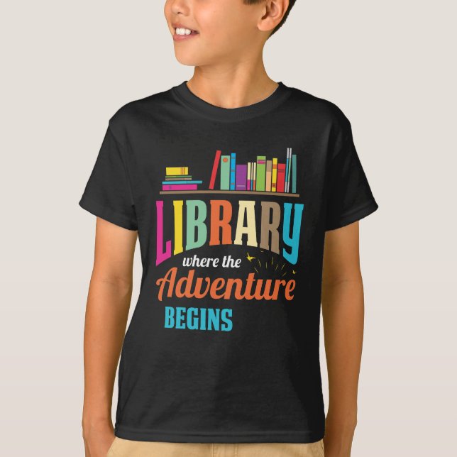 Camiseta Ventilador de la biblioteca: amante del libro lect (Anverso)