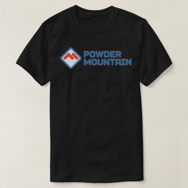 Camiseta Ventilador de la estación de esquí Powder Mountain (Diseño del anverso)