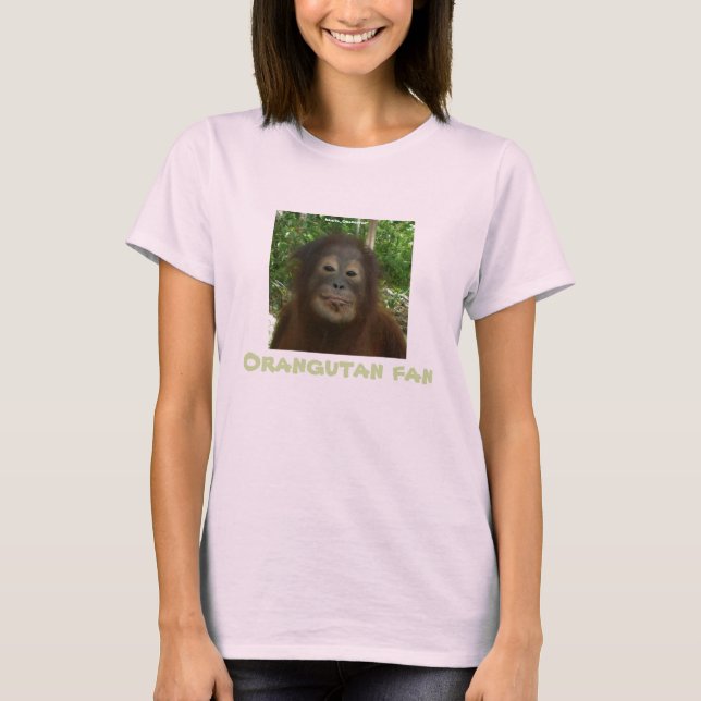 Camiseta Ventilador de la vida silvestre Orangutans (Anverso)