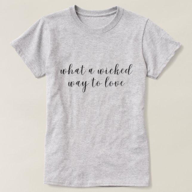 Camiseta Ventilador de las letras (Diseño del anverso)