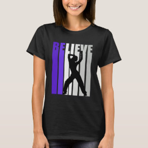 Camiseta Ventilador de los Chicas de baile morado retro