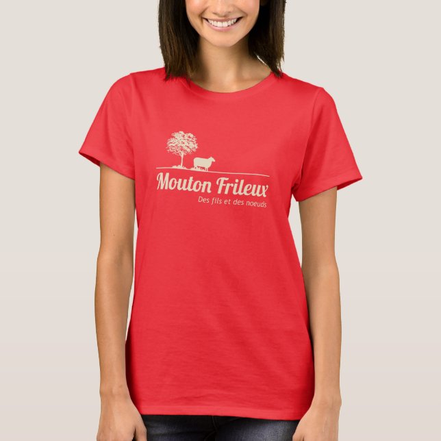 Camiseta Ventilador de Oveja Dudoso T-shirt oscuro (Anverso)
