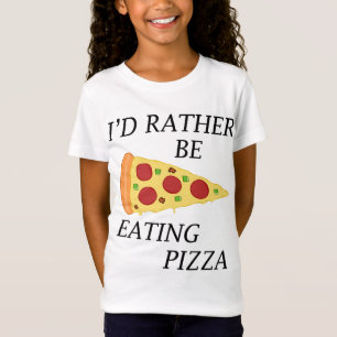 Camiseta Ventilador De Pizza Más Bien Comer Una Cita Gracio