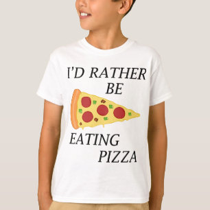 Camiseta Ventilador De Pizza Más Bien Comer Una Cita Gracio