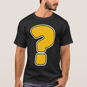 Camiseta Ventilador de puntuación de signo de interrogación