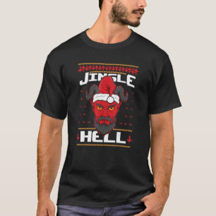 Camiseta Ventilador de rock de Jingle Hell Devil Hail Satan