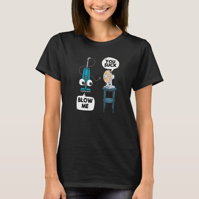 Camiseta Ventilador de vacío Pun Sarcasm Humor Bolsa de Chi (Anverso)