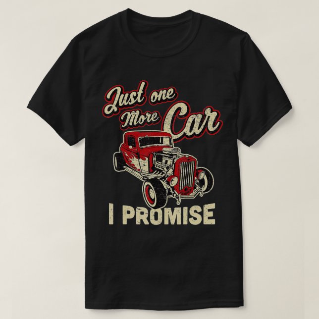 Camiseta Ventilador de vagones de época sólo un auto más, l (Diseño del anverso)