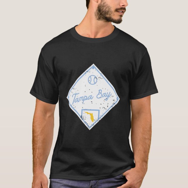 Camiseta Ventilador del Béisbol de la Bahía de Tampa Florid (Anverso)