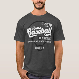Camiseta Ventilador del Béisbol de Texas Est 1972