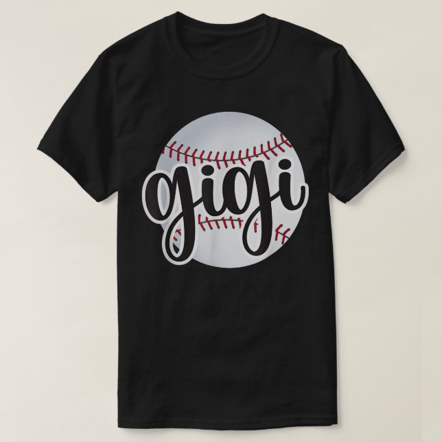 Camiseta Ventilador del béisbol Gigi De Béisbol Orgullosa A (Diseño del anverso)