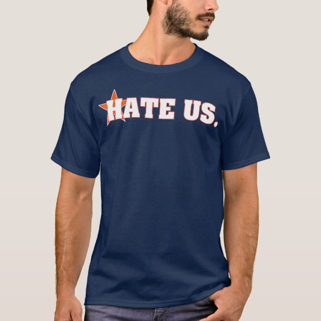 Camiseta Ventilador del Béisbol HATE US Procure Houston (Anverso)