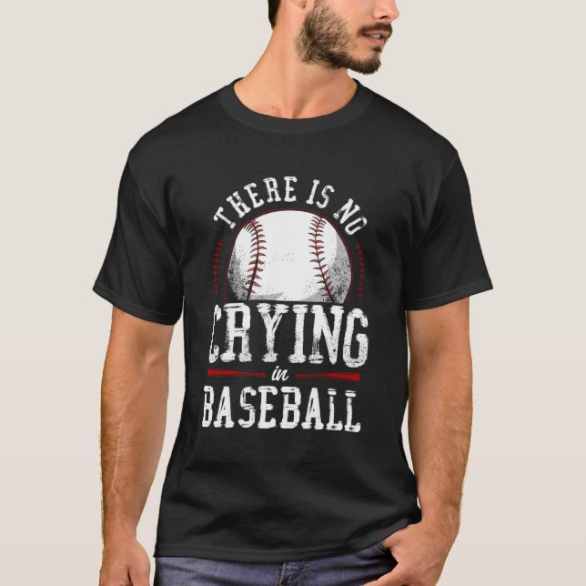 Camiseta Ventilador Del Béisbol No Hay Lloros En El Béisbol (Anverso)
