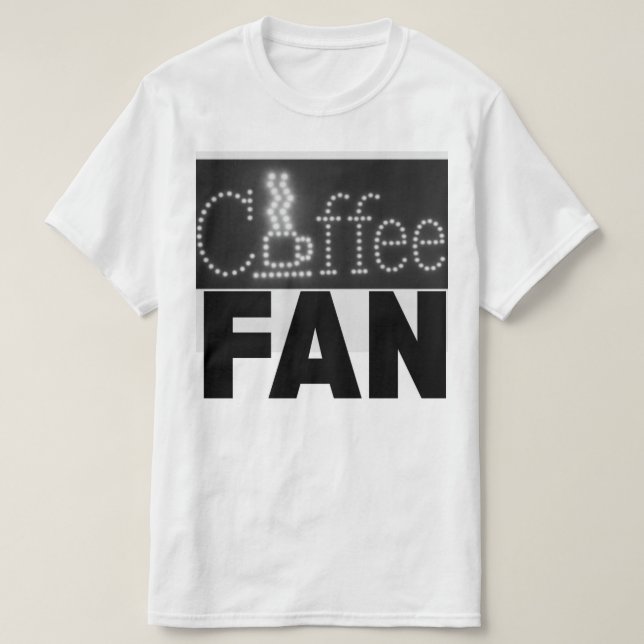 Camiseta Ventilador del café (Diseño del anverso)