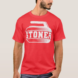 Camiseta Ventilador del jugador de curling tambor de deport