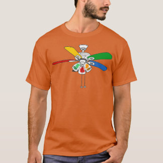Camiseta Ventilador del techo de arcoiris