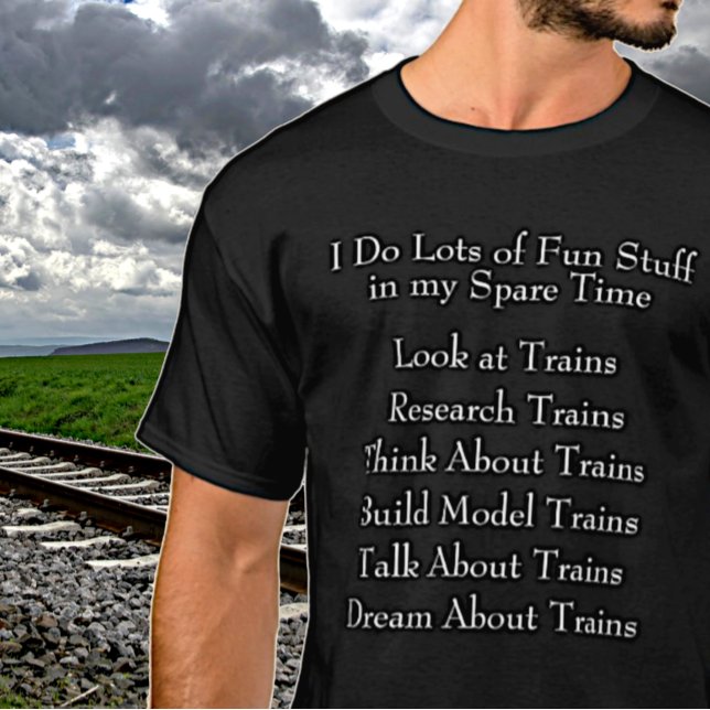 Camiseta Ventilador del tren de vapor - Lo que hago en tiem (Subido por el creador)