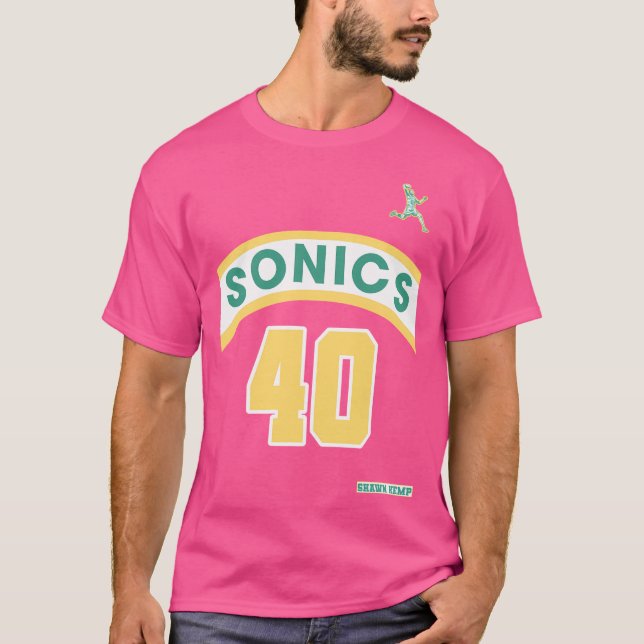 Camiseta Ventilador estilo 90S de Shawn Kemp Retro Supersic (Anverso)