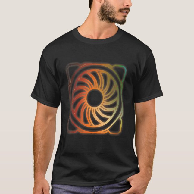 Camiseta Ventilador Funda Rgb Modding A Pc Masterrace Gamin (Anverso)