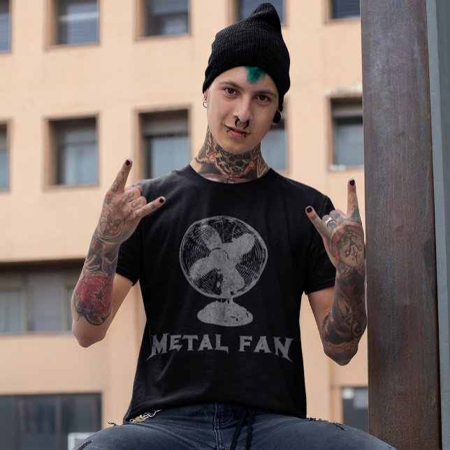 Camiseta Ventilador metalizado fuerte música Metalizado (Subido por el creador)