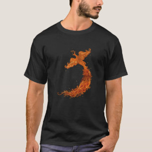 Camiseta Ventilador Mítico De La Mitología Con Incendio Mít