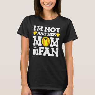 Camiseta Ventilador número uno del Softball Mom Heart