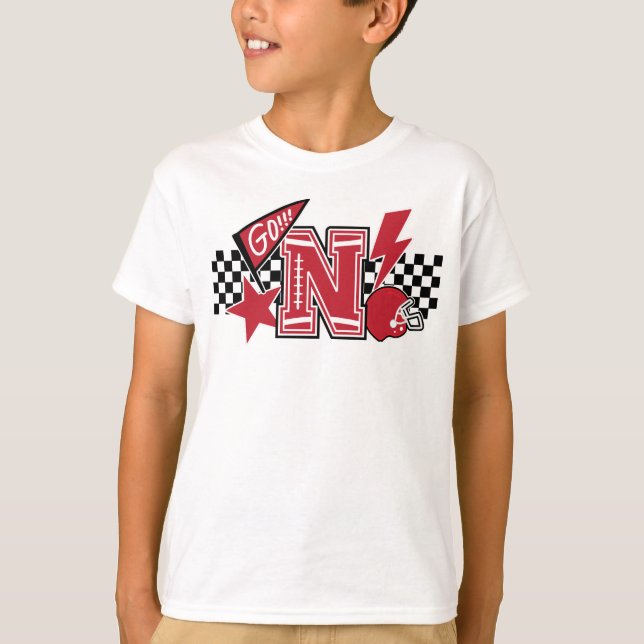 Camiseta Ventilador rojo N de fútbol (Anverso)