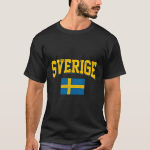 Camiseta Ventilador sueco de la bandera de Suecia
