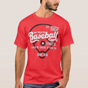 Camiseta Ventilador Vintage New York Baseball Est 1962