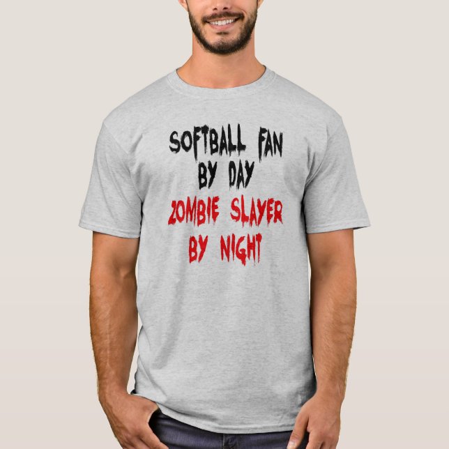 Camiseta Ventilador Zombie Slayer Softball (Anverso)