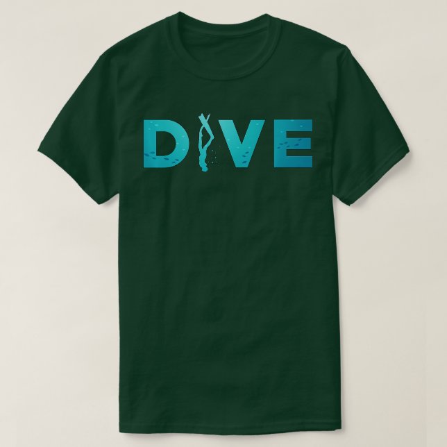 Camiseta Ventiladores de apnea apnea de pesca con palangre  (Diseño del anverso)