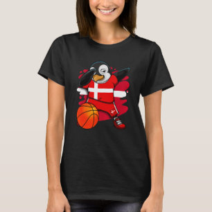 Camiseta Ventiladores de baloncesto de Dabbing Penguin Dina