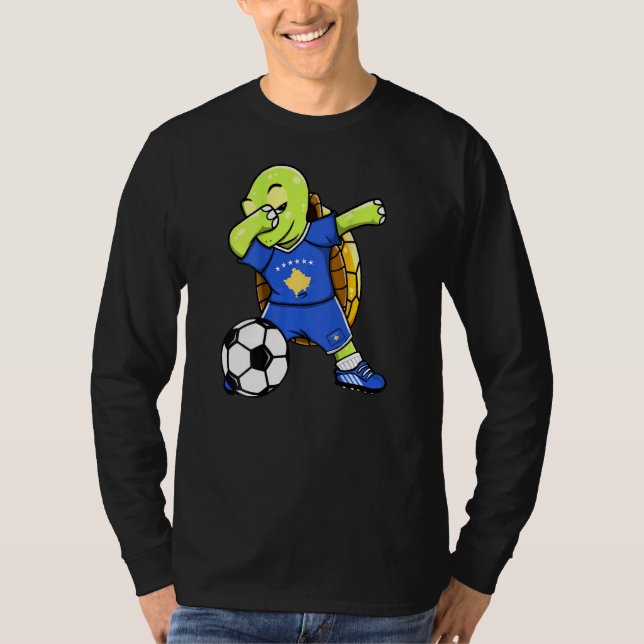 Camiseta Ventiladores de la tortuga Dabbing Kosovo (Anverso)