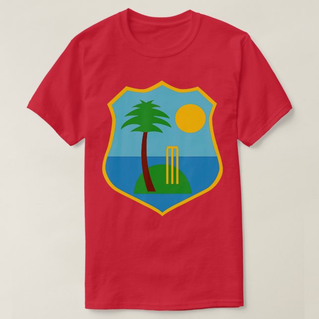Camiseta Ventiladores del críquet de las Antillas 1 (Diseño del anverso)