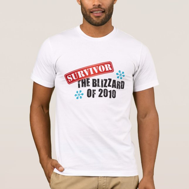 Camiseta Ventisca del superviviente 2010 (Anverso)