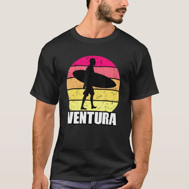 Camiseta Ventura Beach Surfer Surfer (Anverso)