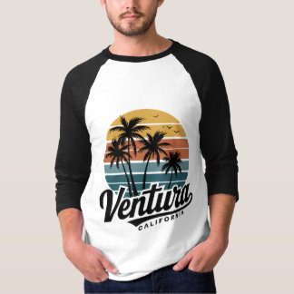 Camiseta Ventura California - atardecer retro vintage