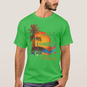 Camiseta Ventura - California Beach Summer Palm Trees Sunse