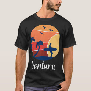 Camiseta Ventura California CA Surfing Surfer Vintage Sunse