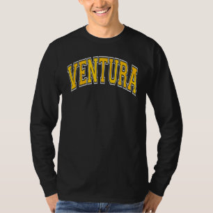 Camiseta Ventura California Ca Varsity Style Amber Textos