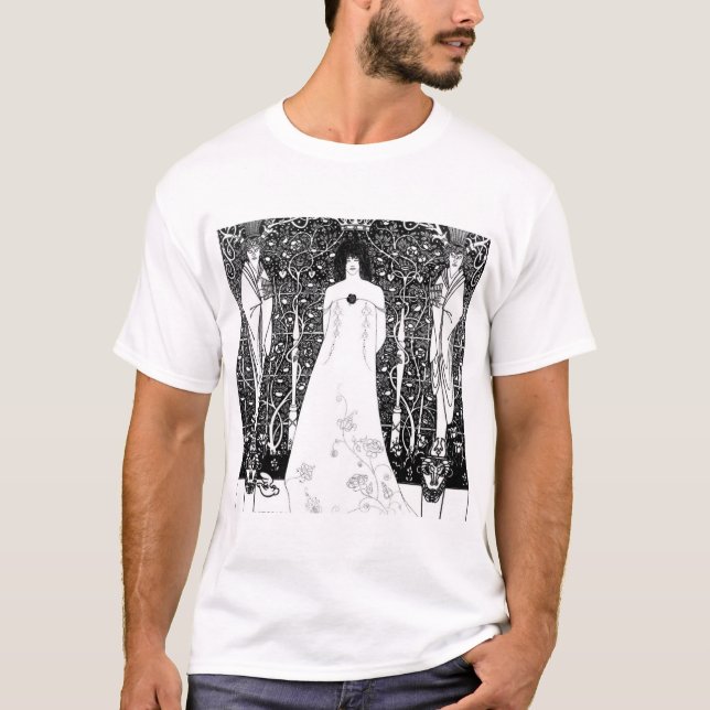 Camiseta Venus entre dioses de Aubrey Beardsley - HD (Anverso)