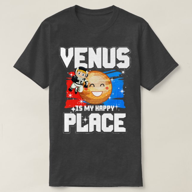 Camiseta Venus Es Mi Lugar Feliz (Diseño del anverso)