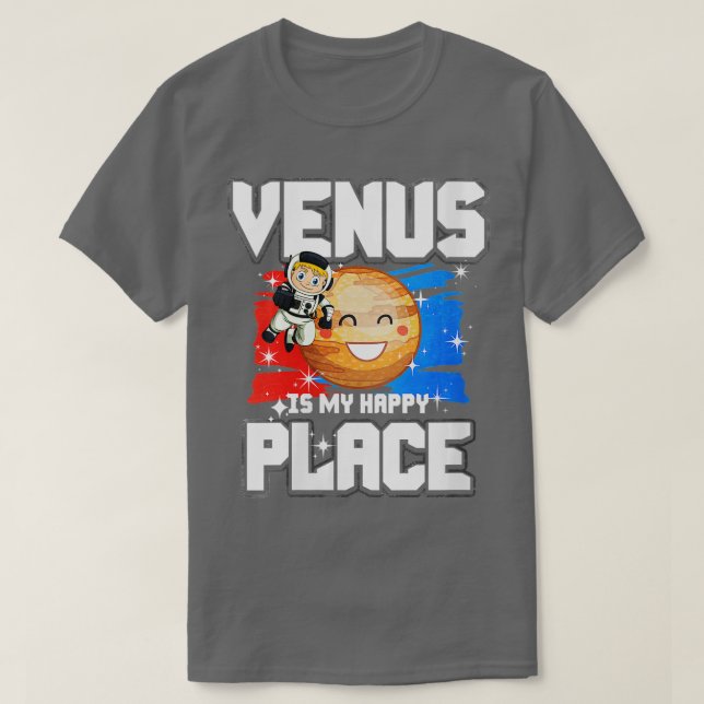Camiseta Venus es mi lugar feliz VNeck (Diseño del anverso)
