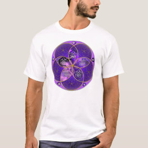 Camiseta Venus Flor de amor finaART rosa violeta