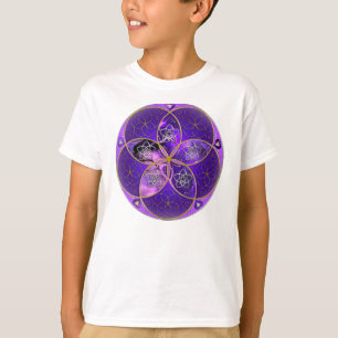 Camiseta Venus Flor de amor finaART rosa violeta