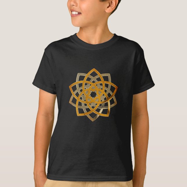 Camiseta Venus Flower Duo - metalizado antiguo (Anverso)