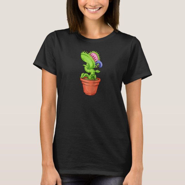 Camiseta Venus Fly Trap Carnivorous Planta Pitcher Bio (Anverso)