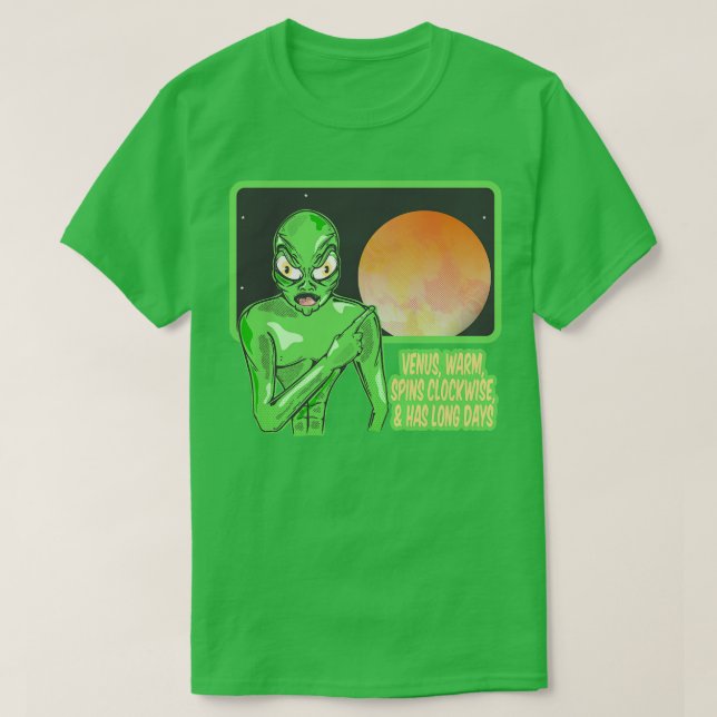 CAMISETA VENUS FUNNY ALIEN (Diseño del anverso)